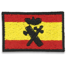 Bandera Bordada España Con Logo G. Civil