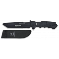 Cuchillo K25 Predator Negro. Funda.h:14